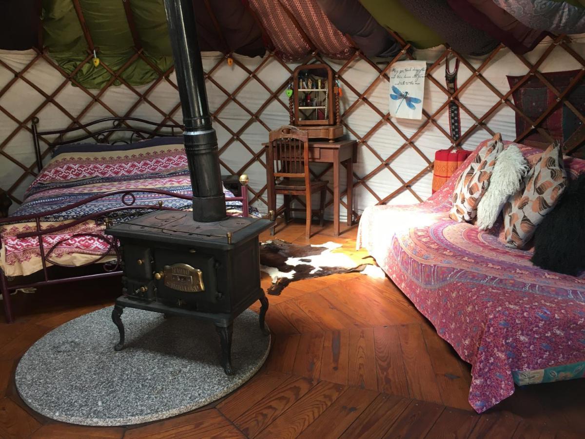Star Gazing Luxury Yurt With River Views, Off Grid Eco Living Vale do Barco Екстериор снимка